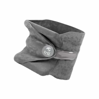 Gray Trtl travel pillow with support