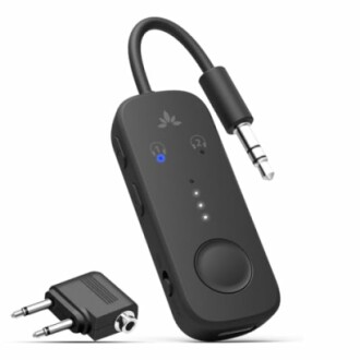 Wireless audio transmitter and receiver with 3.5mm connector